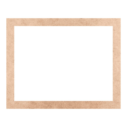 Recorte Moldura Ret 23 x 29 cm Borda 2 cm / MDF 3mm