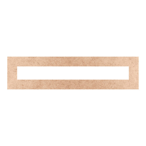 Recorte Moldura Ret 10 x 40 cm Borda 3 cm / MDF 3mm