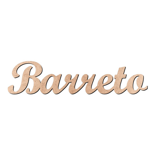 Recorte Barreto Script Mt Std / MDF 3mm