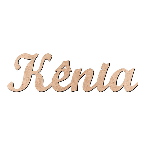Recorte Kênia Script Mt Std / MDF 3mm