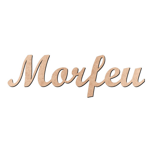 Recorte Morfeu Script Mt Std / MDF 3mm