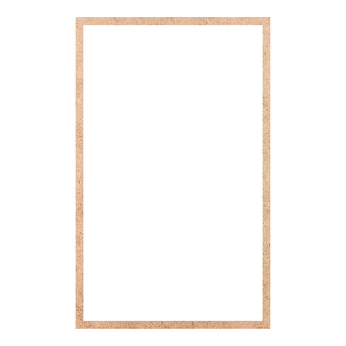Recorte Moldura Ret 80 x 50 cm Borda 2 cm / MDF 3mm