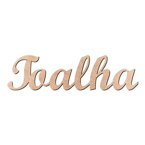 Recorte Toalha Script Mt Std / MDF 3mm