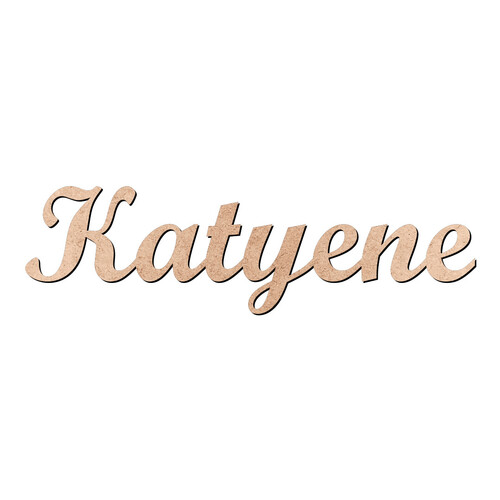 Recorte Katyene Script Mt Std / MDF 3mm