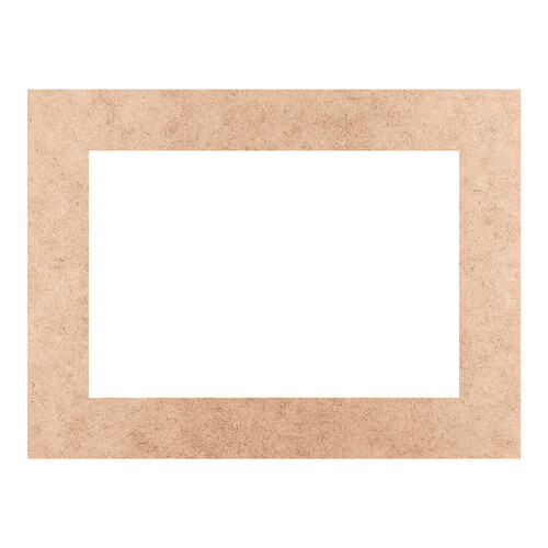 Recorte Moldura Ret 18 x 24 cm Borda 3 cm / MDF 3mm