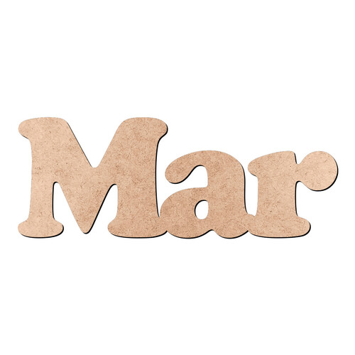Recorte Mar Cooper Black / MDF 3mm