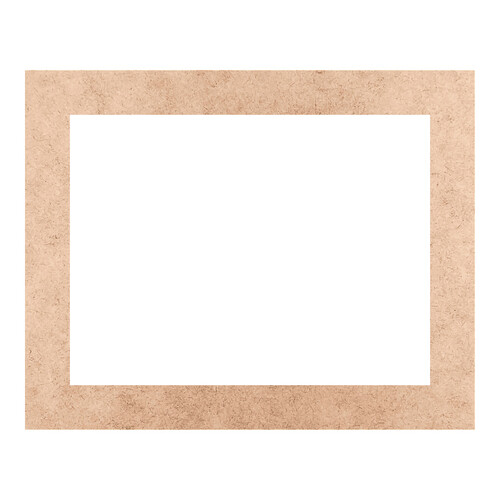 Recorte Moldura Ret 80 x 100 cm Borda 10 cm / MDF 3mm