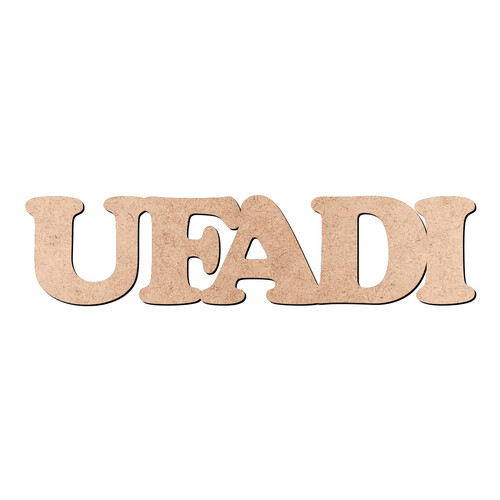 Recorte UFADI Cooper Black / MDF 3mm
