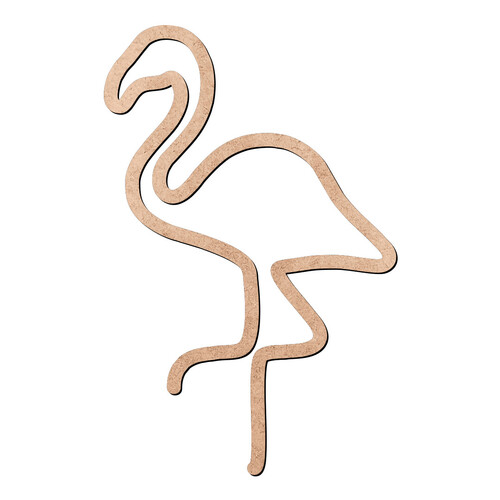 Recorte Flamingo Contorno / MDF 3mm