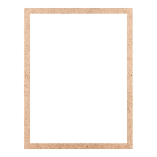 Recorte Moldura Ret 73 x 56 cm Borda 3 cm / MDF 3mm