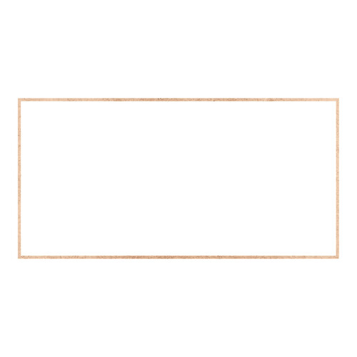Recorte Moldura Ret 50 x 100 cm Borda 1 cm / MDF 3mm
