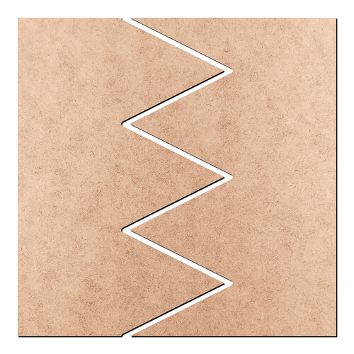 Recorte Quadrado Duas Partes / MDF 3mm