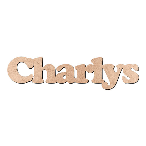 Recorte Charlys Cooper Black / MDF 3mm