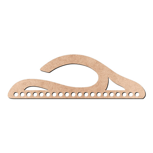 Recorte Alça Aberta 8 x 25 cm / MDF 3mm