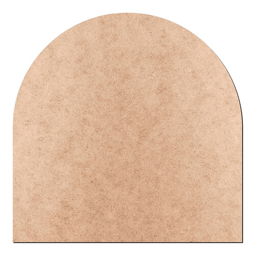 Recorte Placa Metade Arredondada / MDF 3mm