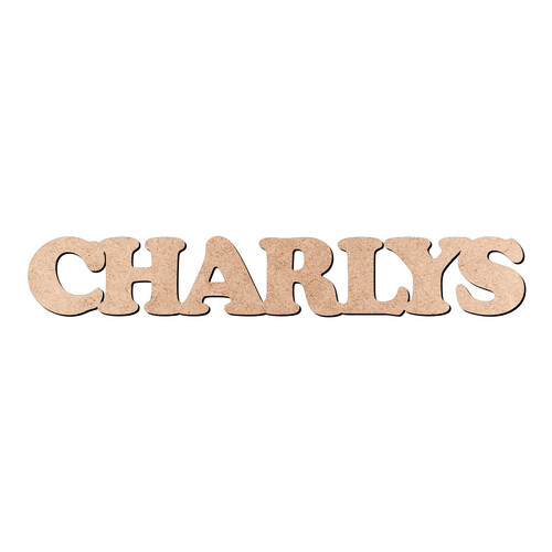 Recorte CHARLYS Cooper Black / MDF 3mm