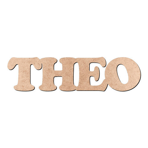 Recorte THEO Cooper Black / MDF 3mm