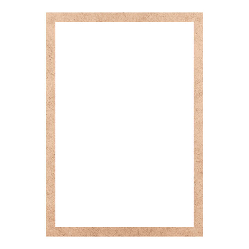 Recorte Moldura Ret 47 x 33 cm Borda 2 cm / MDF 3mm
