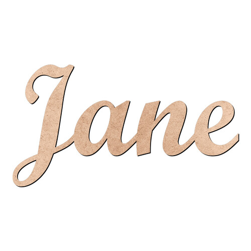 Recorte Jane Script Mt Std / MDF 3mm