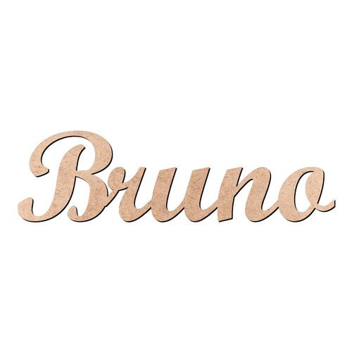 Recorte Bruno Script Mt Std / MDF 3mm