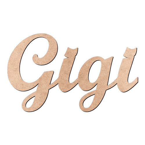 Recorte Gigi Script Mt Std / MDF 3mm