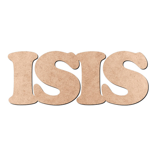 Recorte ISIS Cooper Black / MDF 3mm