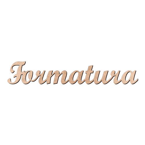 Recorte Formatura Script Mt Std / MDF 3mm