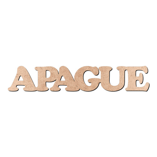 Recorte APAGUE Cooper Black / MDF 3mm