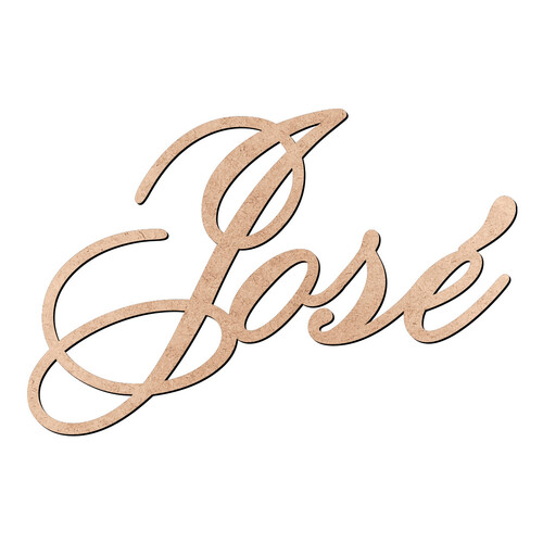 Recorte José Old Script / MDF 3mm