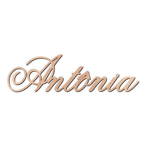 Recorte Antônia Old Script / MDF 3mm