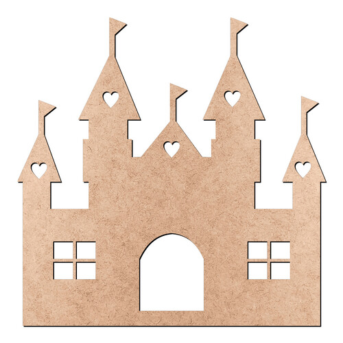 Recorte Castelo Corações / MDF 3mm