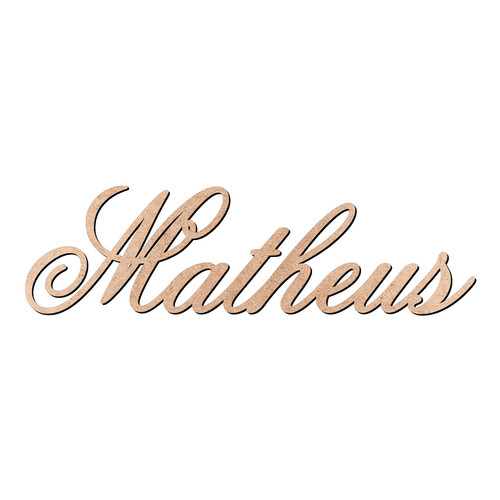 Recorte Matheus Old Script / MDF 3mm