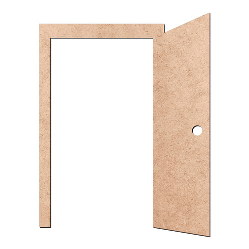 Recorte Porta Aberta / MDF 3mm