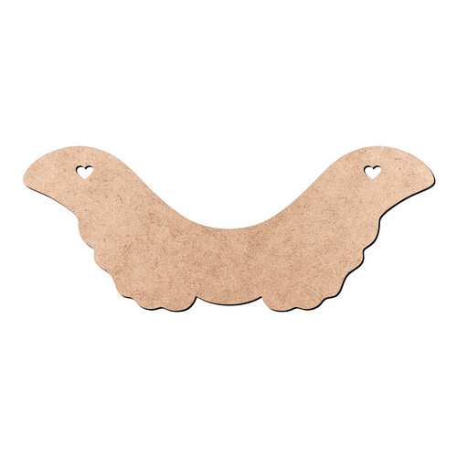 Recorte Asa Corações / MDF 3mm
