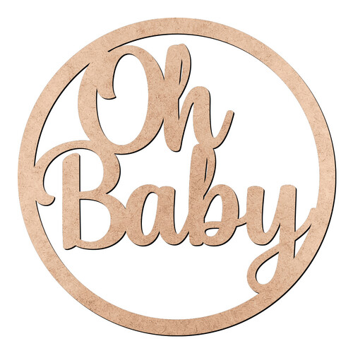 Recorte Oh Baby / MDF 3mm