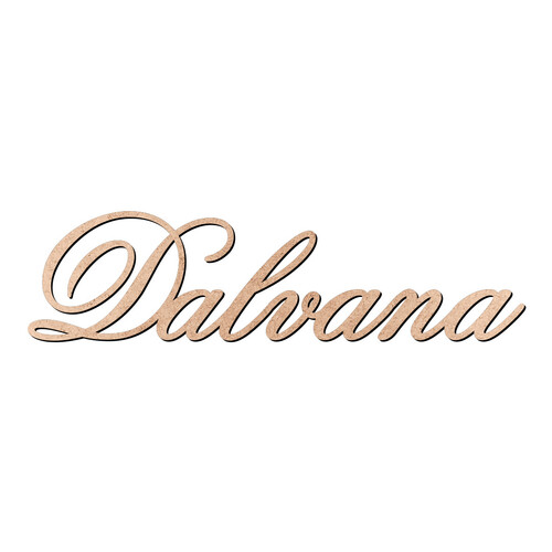 Recorte Dalvana Old Script / MDF 3mm
