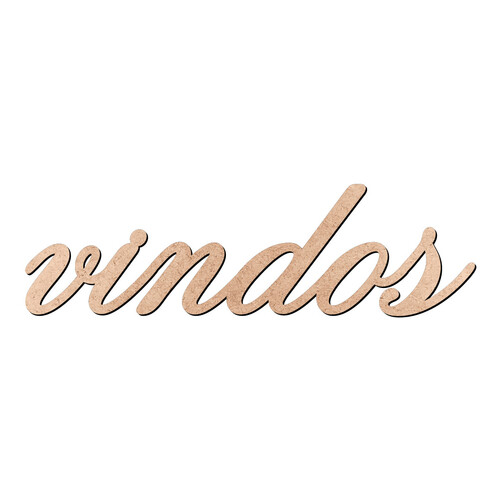 Recorte vindos Old Script / MDF 3mm