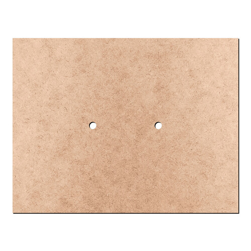 Recorte Placa Retangular Dois Furos / MDF 3mm