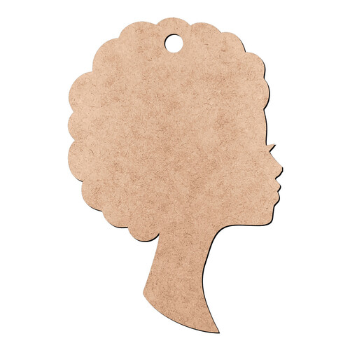Recorte Mulher Africana Furinho / MDF 3mm