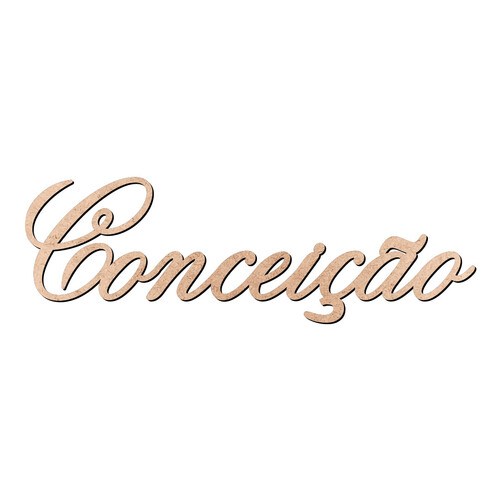 Recorte Conceição Old Script / MDF 3mm