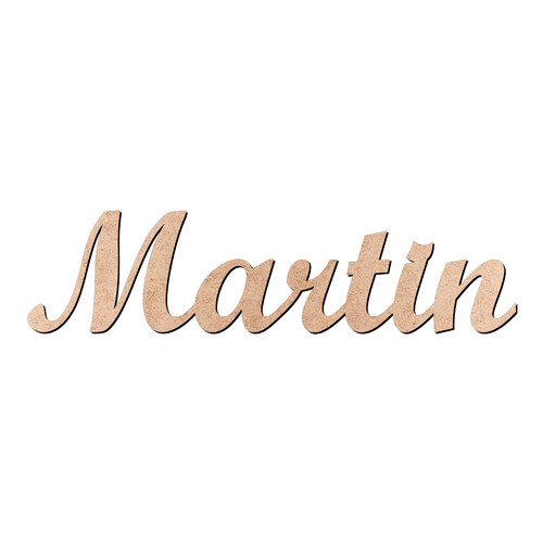Recorte Martin Script Mt Std / MDF 3mm
