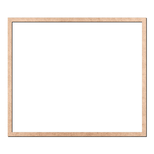 Recorte Moldura Ret 84 x 98 cm Borda 3 cm / MDF 3mm