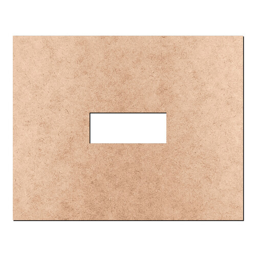 Recorte Moldura Ret 12 x 15 cm Borda 5 cm / MDF 3mm