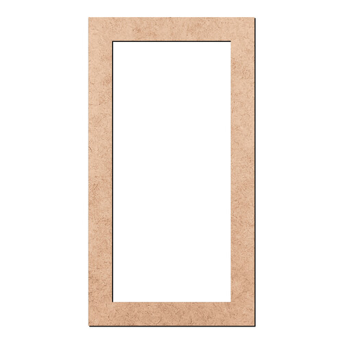 Recorte Moldura Ret 65 x 35 cm Borda 5 cm / MDF 3mm