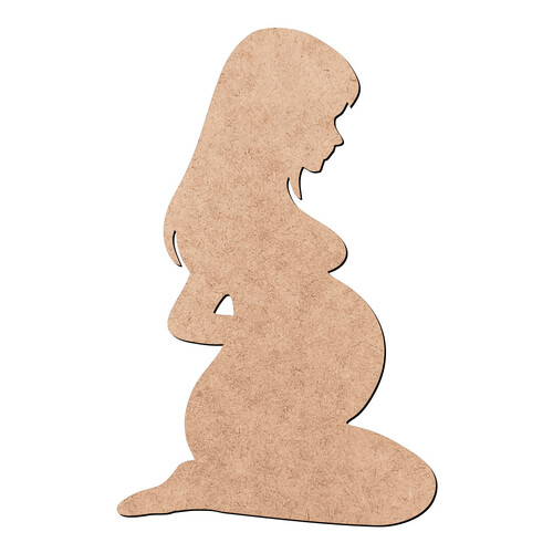 Recorte Mulher Grávida / MDF 3mm