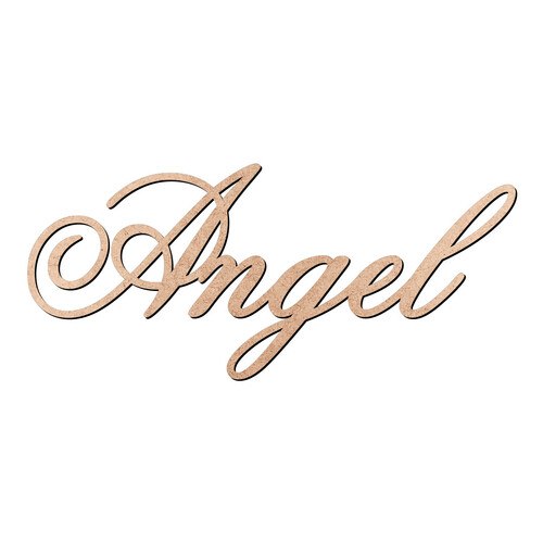 Recorte Angel Old Script / MDF 3mm