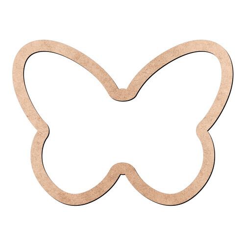 Recorte Borboleta Contorno / MDF 3mm