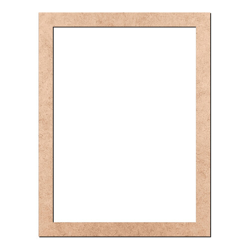 Recorte Moldura Ret 47 x 36 cm Borda 3 cm / MDF 3mm