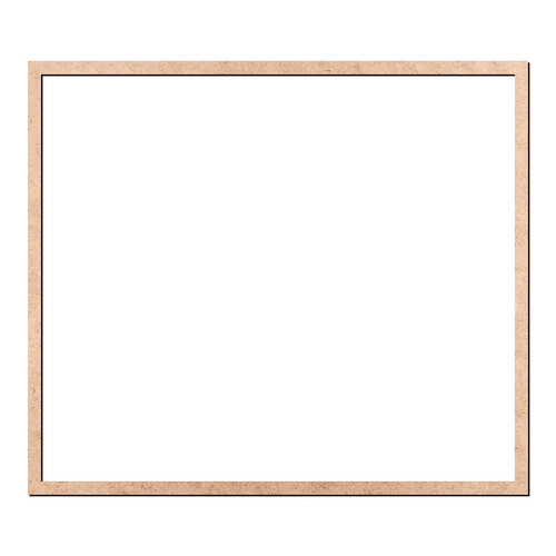 Recorte Moldura Ret 65 x 75 cm Borda 2 cm / MDF 3mm