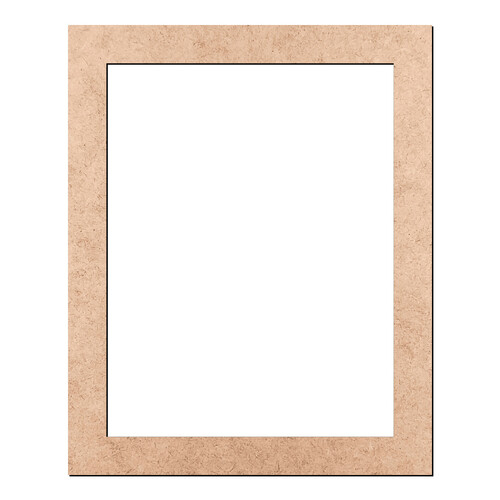 Recorte Moldura Ret 47 x 38 cm Borda 4 cm / MDF 3mm